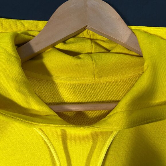 Adidas x Yohji Yamamoto Y-3 Classic Logo Pullover Hoodie Yellow men's size S - Picture 5 of 11